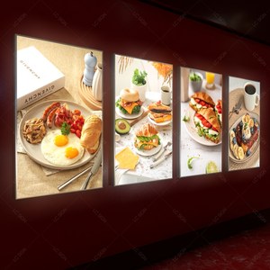 Letrero Luminoso LED Personalizado para Restaurante o Cafetería, Letrero Delgado con Caja de Luz, Señalización Publicitaria - Product Image 5