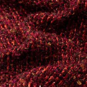 Rotes Polyester-Metallic-Garn Gewebter Tweed-Stoff für Mäntel, Taschen, Schuhe, Hüte, Hosen und Röcke - Product Image 4