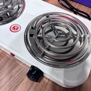 2000W Double Burner Hot Plate Electric Stove Adjustable Temperature <b>Portable</b> Cooking <b>Heater</b> <b>for</b> <b>Home</b> Kitchen - Product Image 5