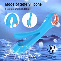 Vibromasseur double extrémité en silicone sûr pour femmes, masseur vaginal, jouet sexuel pour masturbation féminine