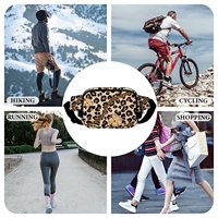 Sac banane imperméable double couche Loq Moq avec longue sangle, sac à bandoulière de sport, imprimé dessin animé Puakenikeni, fermeture éclair, portable, personnalisable
