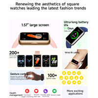 1,57 Zoll Smartwatch mit BT-Anruf, Herzfrequenz- und Schlafüberwachung, Sprachassistent, Nachrichtenpush, Wasserdicht, Fitness-Tracker für Männer und Frauen