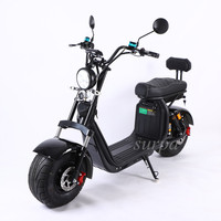 1500w/2000w 60V12ah/20ah Batterie au Lithium Gros Pneu Citycoco Grand siège Pas Cher Scooter Électrique Avec Siège Scooter Électrique Moto