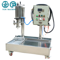 Machine de remplissage et de bouchage semi-automatique pour liquides en plastique, remplisseuse de bouteilles, boucheuse à vis, haute productivité pour produits chimiques, peintures, cosmétiques