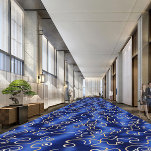 Azulejos de alfombra rectangulares comerciales Patrón personalizado <span class=keywords><strong>Tufted</strong></span> y <span class=keywords><strong>Loop</strong></span> Pila de pared a pared para oficina Hotel Sala de estar - Product Image 2