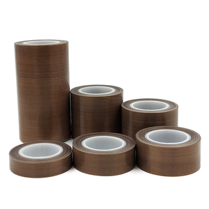 Nhiệt độ cao không thấm nước <span class=keywords><strong>PTFE</strong></span> tráng sợi thủy tinh băng dính với Silicone dính cho các ứng dụng chịu nhiệt - Product Image 2