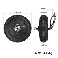 Moteur Kukirin G2 avec pneu tubeless 10*2.75-6.5 pour trottinette électrique Kukirin G2, pièces de rechange pour roue motrice - Entrepôt UE