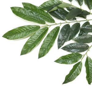 Hojas Artificiales Pequeñas Personalizadas de <span class=keywords><strong>Mango</strong></span>, Coloridas, Adornos para Hogar y Jardín, Hojas Artificiales Verde Hierba - Product Image 3