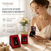 Coffret de présentation de bijoux rouge de luxe, boîte d'emballage personnalisée pour collier, boucles d'oreilles, bague, coffret cadeau haut de gamme, OEM ODM
