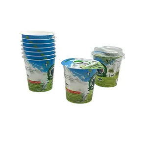 125ml Shrink Film pote de yaourt e copos plásticos do iogurte IML
