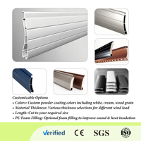 Lamelle de volet roulant en aluminium certifiée CE de 55 mm, profilé en aluminium 6063 thermolaqué pour volet roulant d'entrepôt industriel