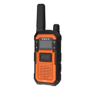 स्टार्टफ्ट टी517 एफआरएस रेडियो आईपी67 दोतरफा रेडियो मौसम पूर्वानुमान पीएमआर446 इंजीनियरिंग स्क्रीन कीपॉड पहनने योग्य वॉकी टॉकी