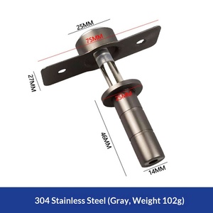 Butée de <span class=keywords><strong>porte</strong></span> invisible ultra-fine, magnétique puissante, silencieuse, anti-collision, sans perçage, dissimulée, pour portes coulissantes de chambre, design moderne - Product Image 6