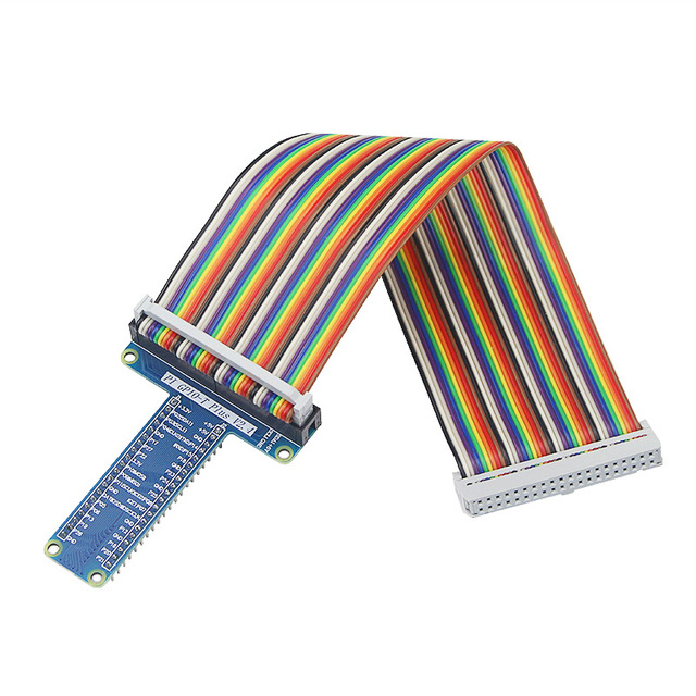 Raspberry Pi GPIO-T Plus V2.4 Extension Adapter Expansion Module Optional 40Pin GPIO Cable for Raspberry Pi 4 /3 Demo Board