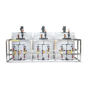 Equipo de tratamiento de aguas residuales, sistema de dosificación integrado, solución y mezcla, dispositivo de dosificación automática
