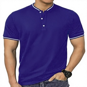 เสื้อโปโลผู้ชายผ้าถักผสมโพลี/คอตตอน คอเฮนลีย์ ระบายอากาศได้ดี ทนทาน เหมาะสำหรับเล่นกอล์ฟ สินค้าขายส่งยอดนิยมช่วงซัมเมอร์ - Product Image 3