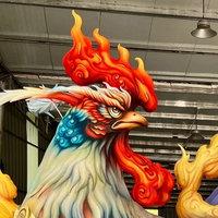 Lanterne Dragon Rouge en Gros, Décoration LED Extérieure pour le Nouvel An Chinois, Certifiée CE