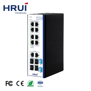 Thâm Quyến Bán Hot Kim Loại Shell 8 Cổng Gigabit Quang <span class=keywords><strong>Bypass</strong></span> L2 Quản Lý PoE Ethernet <span class=keywords><strong>Switch</strong></span> Với 2 Gigabit BT90W Cổng - Product Image 4