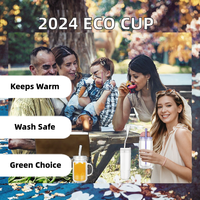 Nouveau Gobelet Mason 20oz en Plastique PP Écologique Couleur Gelée, Anti-fuite, Sans BPA, avec Paille, Compatible Lave-vaisselle, Style Américain - Vente Chaude 2024