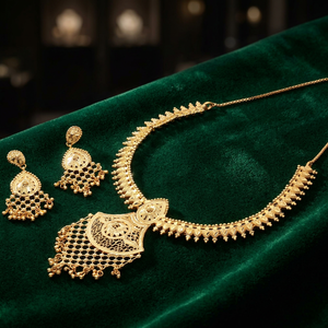 Collares de Moda Chapados en Oro de 14K, 18K y 24K al por Mayor, Conjunto de Joyería de Diseño Tradicional, Collares de Latón con Baño de Oro - Product Image 1
