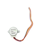 Motor paso a paso miniatura 24BY con engranajes, relación 1/96, 5.625 °   Conector de 5 Pines con Ángulo de Paso de 9 mm, Eje de 200 mm, Cable de 2.0 mm para Aire Acondicionado PTZ