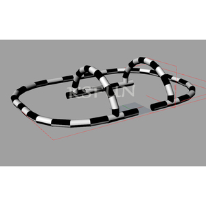 29x23 piedi grandi bambini <span class=keywords><strong>pista</strong></span> gonfiabile per autoscontro gonfiabile Arena gonfiabile Go Karts <span class=keywords><strong>pista</strong></span> da corsa barriera per autoscontri - Product Image 6