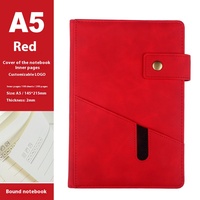 [Promotion en gros] Cahier en simili cuir à boucle avec LOGO personnalisé-Bloc-notes et agenda de bureau d'affaires (entièrement personnalisable)