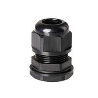 Passe-câble industriel en nylon blanc/gris plat étanche IP68, basse tension, tailles M12-M63, pour usage industriel