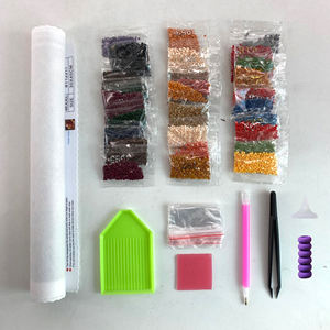 LS DIY 5D Diamond Painting Beauty Beast Square Mosaic Embroidery Printed Animals Wall Art Home Decor with Rhinestones - Product Image 5