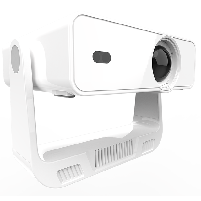 JUNUO C880 Portable Mini 200 Lumens 4K Max 720P Android 14 Smart Projector 8GB ROM 1GB RAM WiFi 5.0 Home Theater LED Short Throw