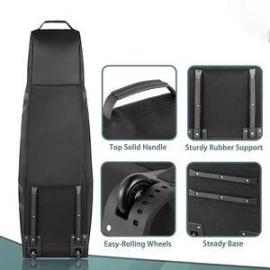 Free Sample BSCI High Quality Heavy Duty 600d Polyester Oxford Golf Travel <b>Bag</b> With <b>Wheels</b> Golf <b>Bags</b> for Men - Product Image 3