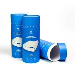 صندوق هدايا أسطواني دائري من الورق المقوى بشعار مخصص لعام 2026 للوسائد - Product Image 3