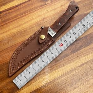 Cuchillo Táctico de Bolsillo de Alta Calidad con Mango de Madera Personalizable OEM, Cuchillo de Combate Mercenario con Hoja de Acero Inoxidable para Bricolaje - Product Image 6