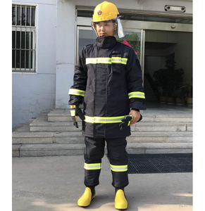 消防士の制服 <span class=keywords><strong>CE</strong></span> <span class=keywords><strong>EN469</strong></span> 規格適合 耐火服 消防士用 難燃性 消防士装備 ヘルメット 手袋 ブーツ ベルト - Product Image 6