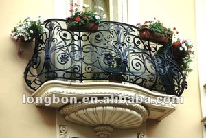 Balcony Hanging Flower Pot Rack Hanging Window Along the Hanging Frame Hanging <strong>Railing</strong> Wrought Iron Hook Flower Shelf - Product Image 3