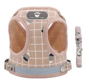 ペット用チェストハーネス新しい反射通気性犬用ハーネスリーシュと襟セット - Product Image 6