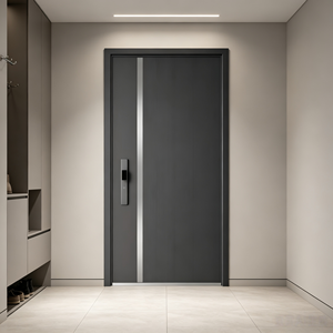 Puerta de Entrada Pivotante de Acero Inoxidable <span class=keywords><strong>con</strong></span> Vidrio, Diseño Moderno, Alto Rendimiento, Resistente a la Intemperie, Anti-Robo, <span class=keywords><strong>para</strong></span> Exteriores - Product Image 2