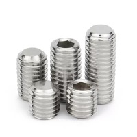 Vis sans tête à six pans creux M3 M4 M5 M6 M8 M10 M12 M14 M16 GB77 en acier inoxydable 304 à extrémité plate