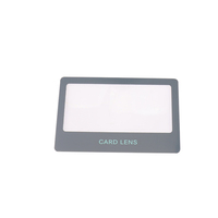 Plastic Sheet Magnifier Promotional PVC Name Card 3x Magnification 85x54mm Size 80x43mm Magnified Area
