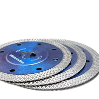 Lame de scie industrielle diamantée 105 mm pour céramique, à pressage à chaud, à maille ondulée, ultra-mince et tranchante, pour la découpe de carreaux, de porcelaine et de marbre