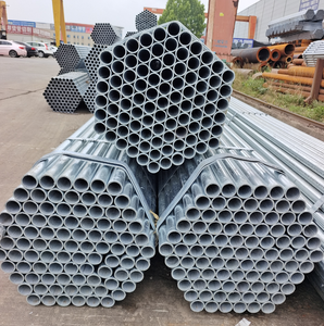 Труба стальная сварная горячеоцинкованная Q195/Q215/Q235/Q345 48ммx2.5мм 6м антикоррозийная для строительных лесов и сварки - Product Image 6