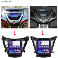 Radio Mobil Android Layar Vertikal Gaya Tesla untuk Hyundai Elantra 2011-16 Wireless CarPlay GPS Navigasi Dengan Kamera Mundur