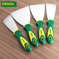 Spatule en acier inoxydable pour enduit mural, remplissage de fissures, petit outil de finition pour plâtre et décapage de peinture