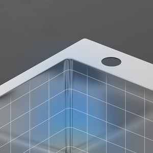 Évier de cuisine grand format à cuve unique en acier inoxydable 304, nano multifonctionnel, intégré avec filtre de récupération des résidus - Product Image 6