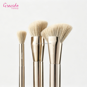 Juego de Brochas de Maquillaje de Doble Punta OEM ODM, Brochas Profesionales para Rostro y <span class=keywords><strong>Ojos</strong></span>, Mango de Metal, Empaque con Logotipo Personalizado para Venta al Por Mayor - Product Image 2