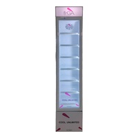 Réfrigérateur à boissons à température unique à refroidissement direct par compresseur Réfrigérateur à congélateur à boissons à porte en verre