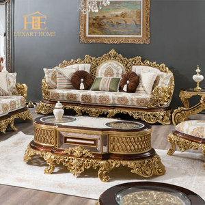 Canapé d'angle trois places de luxe de <span class=keywords><strong>marque</strong></span> <span class=keywords><strong>italienne</strong></span>, style classique européen, broderie royale, pour salon et maison - Product Image 1