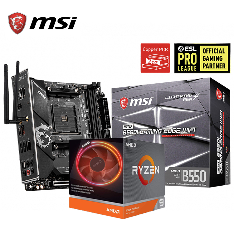 MSI MPG B550I GAMING EDGE MAX WIFI Mini-ITXマザーボード (中古)