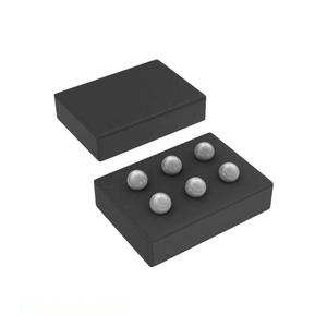 Componentes de circuitos electrónicos 6 XFBGA, DSBGA TPS62619YFDT Distribuidor autorizado de administración de energía (PMIC) - Product Image 1