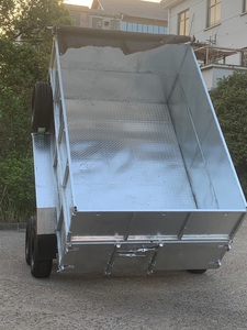 Couverture de rouleau de bâche de conception américaine 12x7 <span class=keywords><strong>remorque</strong></span> benne de grande taille à benne basculante hydraulique - Product Image 3